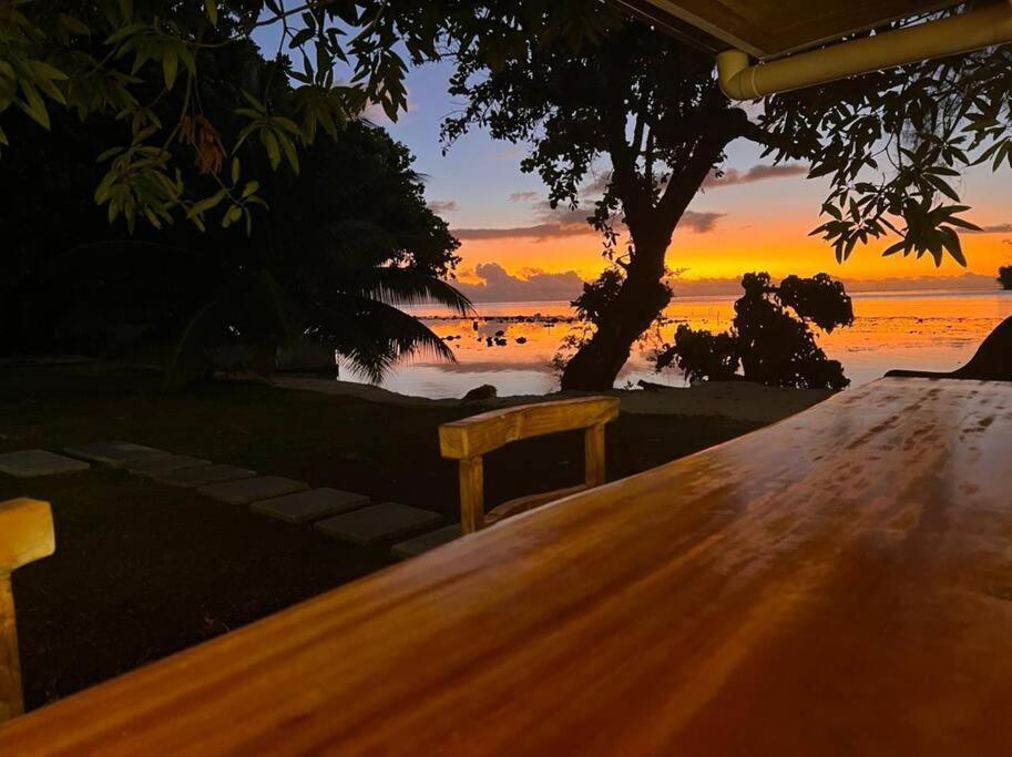 Bungalow Tiarii, Avec Acces Direct A Une Plage Privee Tevaitoa Exterior foto